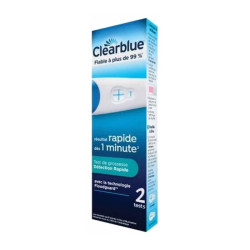 TEST DE GROSSESSE RESULTAT RAPIDE LOT DE 2 CLEARBLUE