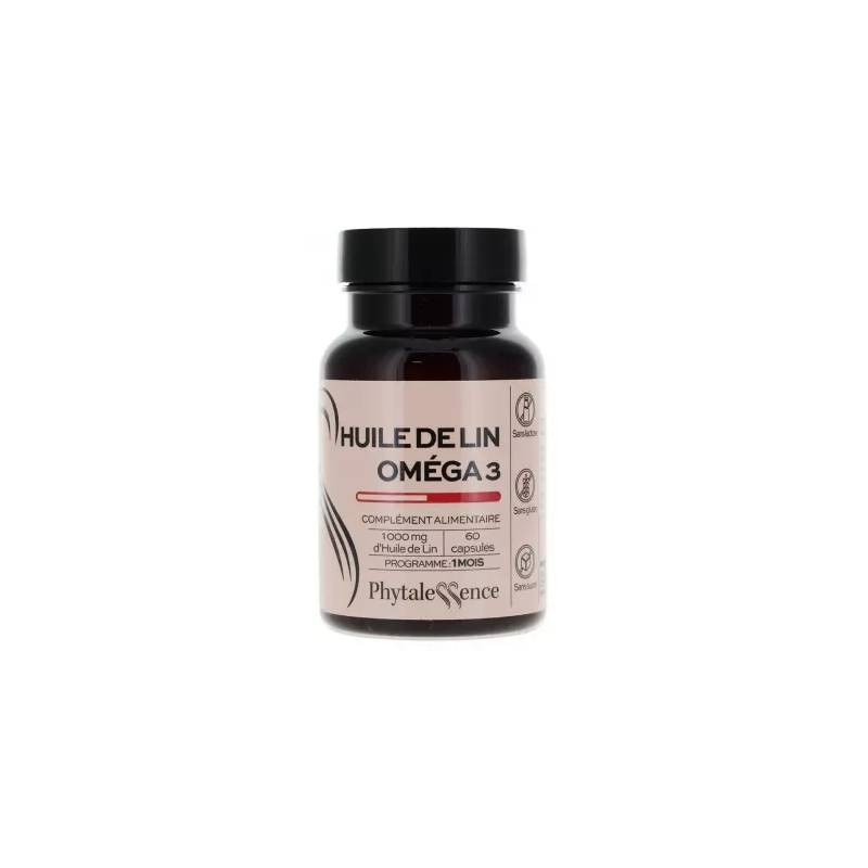 HUILE DE LIN OMEGA 3 60 GELULES PHYTALESSENCE HUILE DE LIN OMEGA 3 60 GELULES PHYTALESSENCE