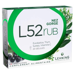 L52RUB NEZ GORGE 20 GELULES...
