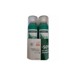 SHAMPOOING SEC PURIFIANT A L'ORTIE TEINTÉ CHEVEUX BRUNS LOT DE 2 X 150ML KLORANE