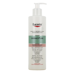 DERMOPURE GEL NETTOYANT TRIPLE ACTION VISAGE CORPS 400ML EUCERIN