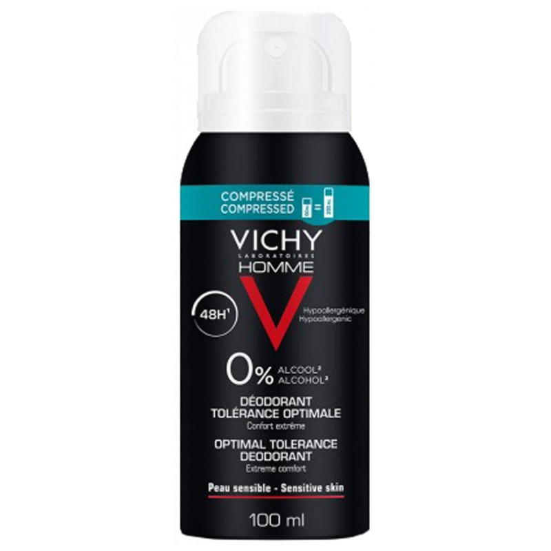DEODORANT HOMME 48H TOLERANCE OPTIMALE COMPRESSÉ 100ML VICHY DEODORANT HOMME 48H TOLERANCE OPTIMALE COMPRESSÉ 100ML VICHY