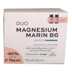 DUO MAGNESIUM MARIN B6 2 X 60 GELULES PHYTALESSENCE