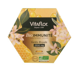 BIOIMMUNITÉ GELÉE ROYALE 2500MG 20 AMPOULES VITAFLOR