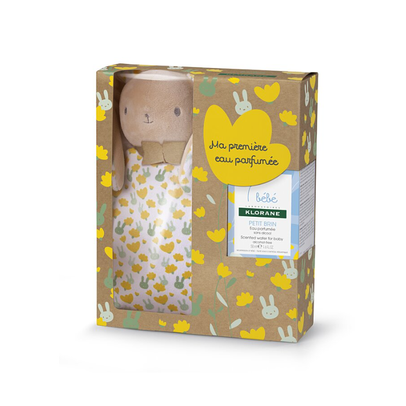 COFFRET PETIT BRIN MA 1ere EAU PARFUMÉE 50ML + DOUDOU LAPIN VERT KLORANE BEBE COFFRET PETIT BRIN MA 1ere EAU PARFUMÉE 50ML + DOUDOU LAPIN VERT KLORANE BEBE