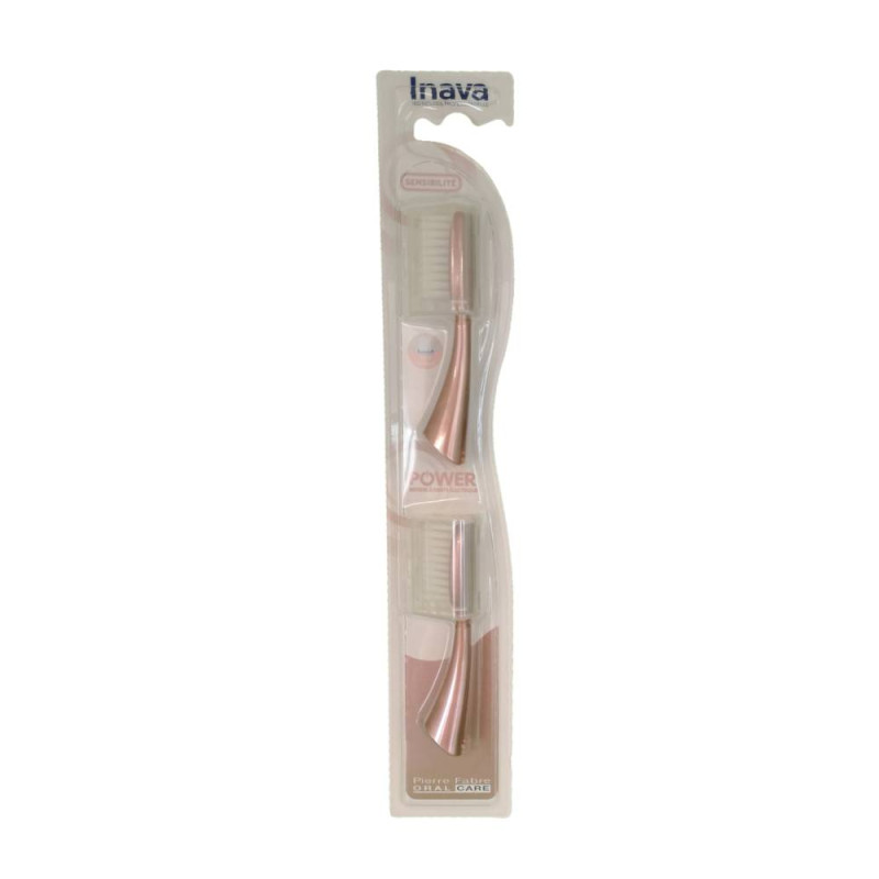 TÊTES DE BROSSE SENSIBILITÉ POUR INAVA POWER BROSSE A DENTS ELECTRIQUE ROSE