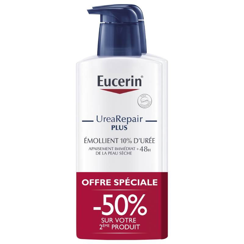 UREAREPAIR PLUS EMOLLIENT 10% URÉE LOT DE 2X400ML EUCERIN