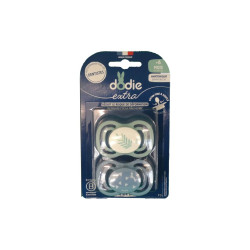 SUCETTES ANATOMIQUES EXTRA + 18 mois VERT/BLEU X2 DODIE