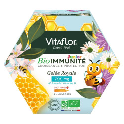 BIO IMMUNITÉ GELEE ROYALE BIO 700MG  JUNIOR 14 UNIDOSES S VITAFLOR