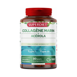 COLLAGENE MARIN ACÉROLA 180 COMPRIMES SUPERDIET