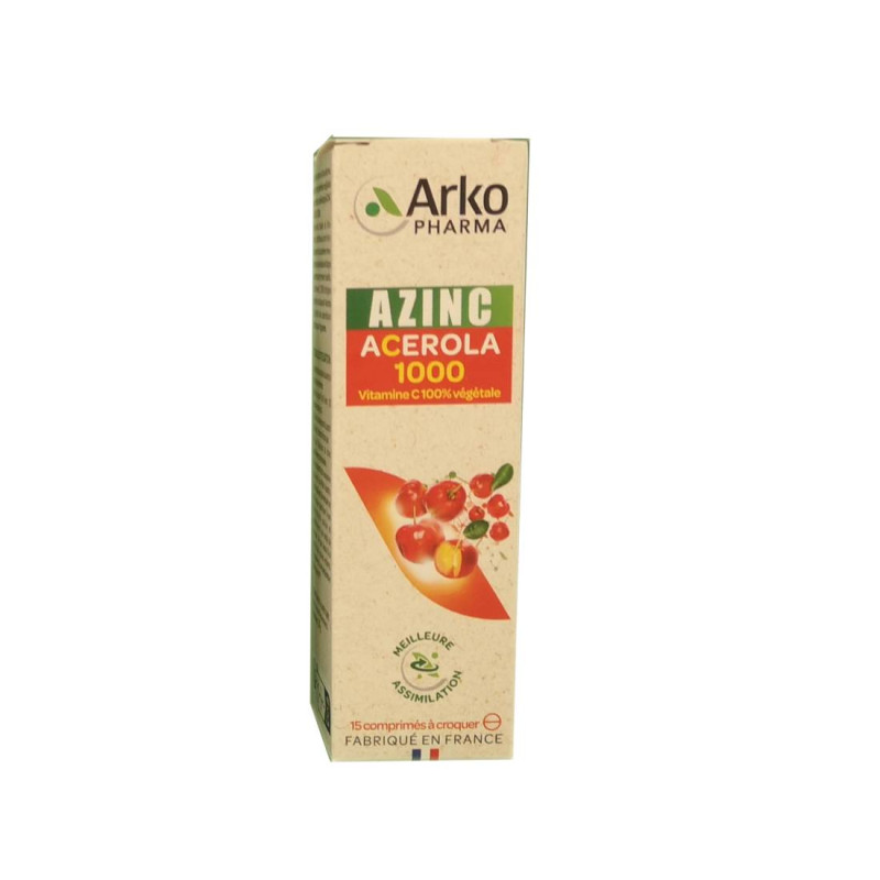 AZINC ACEROLA 1000 15 COMPRIMES à CROQUER ARKOPHARMA