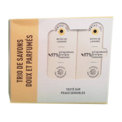 NOTES DE LAVANDE TRIO SAVONS SURGRAS 3X200G ROGE CAVAILLES
