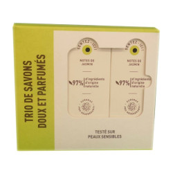NOTES DE JASMIN TRIO SAVONS SURGRAS 3 X 200G ROGE CAVAILLES