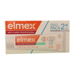 DENTIFRICE ANTI-CARIES PROFESSIONAL ORTHODONTHIE DUO PACK 2X75ML ELMEX