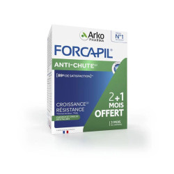 FORCAPIL ANTI-CHUTE Cheveux & Ongles 2 + 1 MOIS OFFERT ARKOPHARMA