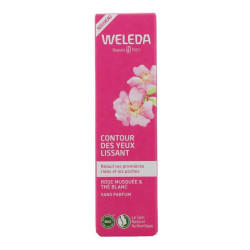 ROSE MUSQUÉE + THÉ BLANC CONTOUR DES YEUX LISSANT BIO 12 ML WELEDA