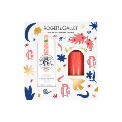 COFFRET DE NOËL FLEUR DE FIGUIER EAU PARFUMEE BIENFAISANTE 100ML + BOUGIE ROGER ET GALLET