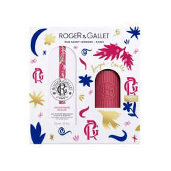 COFFRET DE NOËL GINGEMBRE EAU PARFUMEE BIENFAISANTE 100ML + 1 BOUGIE ROGER ET GALLET