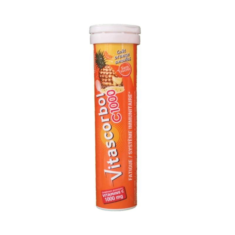 VITASCORBOL VITAMINE C 1000mg ORANGE ANANAS X15 COMPRIMES COOPER