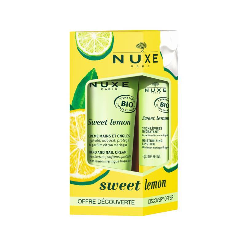 DUO SWEET LEMON CREME MAINS & ONGLES 30ML + STICK LEVRES HYDRATANT 4G NUXE DUO SWEET LEMON CREME MAINS & ONGLES 30ML + STICK LEVRES HYDRATANT 4G NUXE