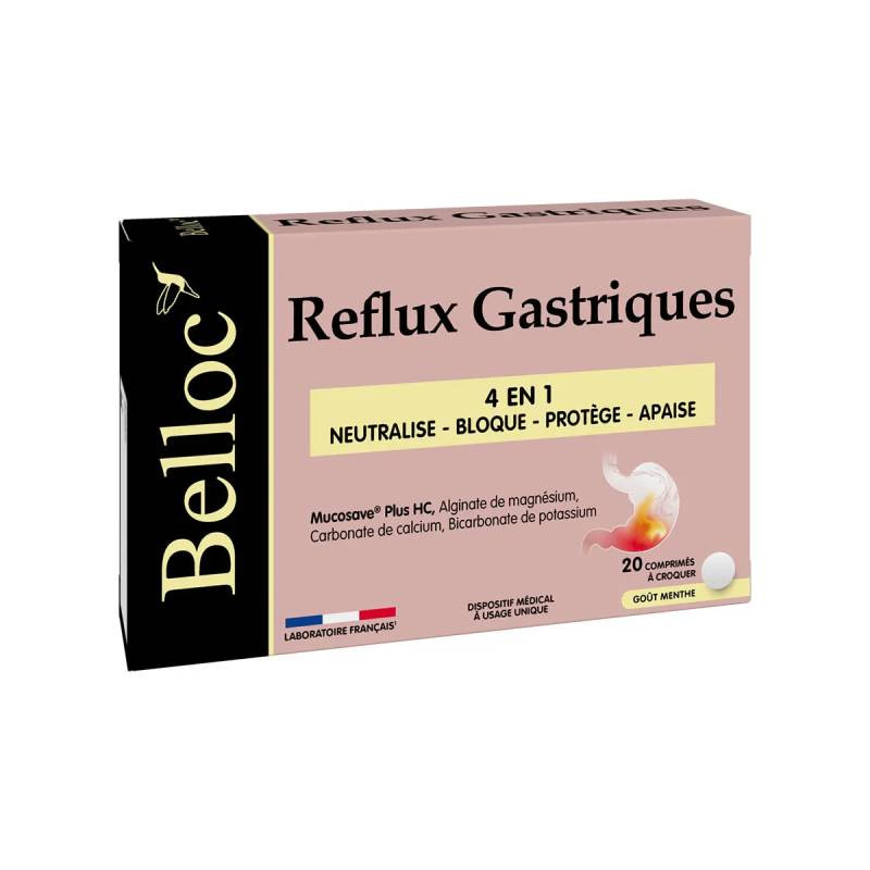 REFLUX GASTRIQUES 20 COMPRIMES A CROQUER BELLOC