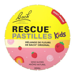 RESCUE KIDS PASTILLES FRAISE SANS ALCOOL SANS SUCRE BACH