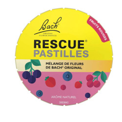RESCUE PASTILLES FRUITS ROUGES SANS ALCOOL SANS SUCRE BACH