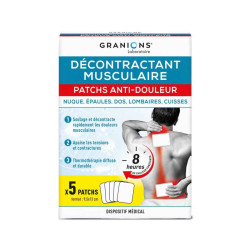 DÉCONTRANCTANT MUSCULAIRE PATCHS ANTI-DOULEURS X5 GRANIONS