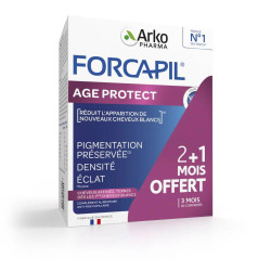 FORCAPIL AGE PROTECT COMPLEMENT ALIMENTAIRE CHEVEUX  90 COMPRIMES ARKOPHARMA