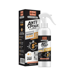 CINQ SUR CINQ TRAITEMENT FLASH SPRAY ANTI POUX & LENTES 150ML
