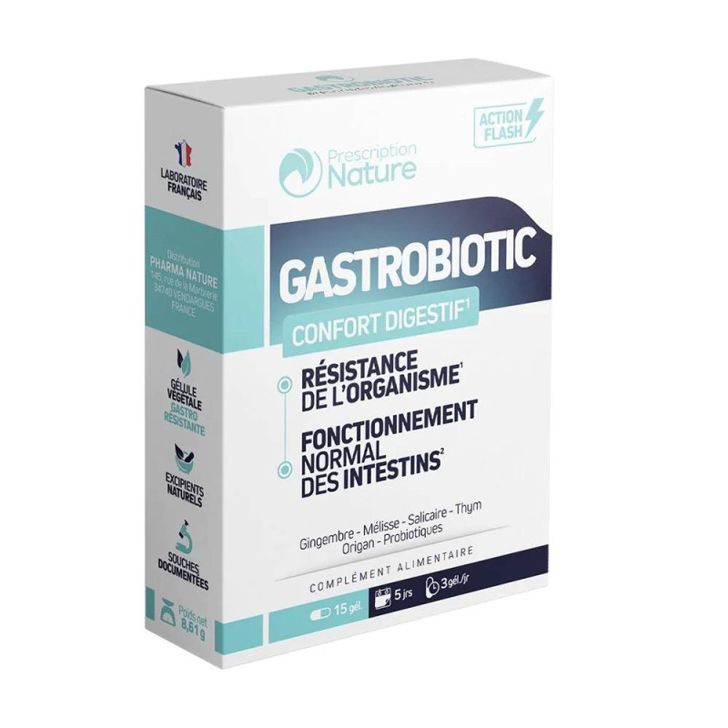 GASTROBIOTIC CONFORT DIGESTIF 15 GELULES PRESCRIPTION NATURE GASTROBIOTIC CONFORT DIGESTIF 15 GELULES PRESCRIPTION NATURE