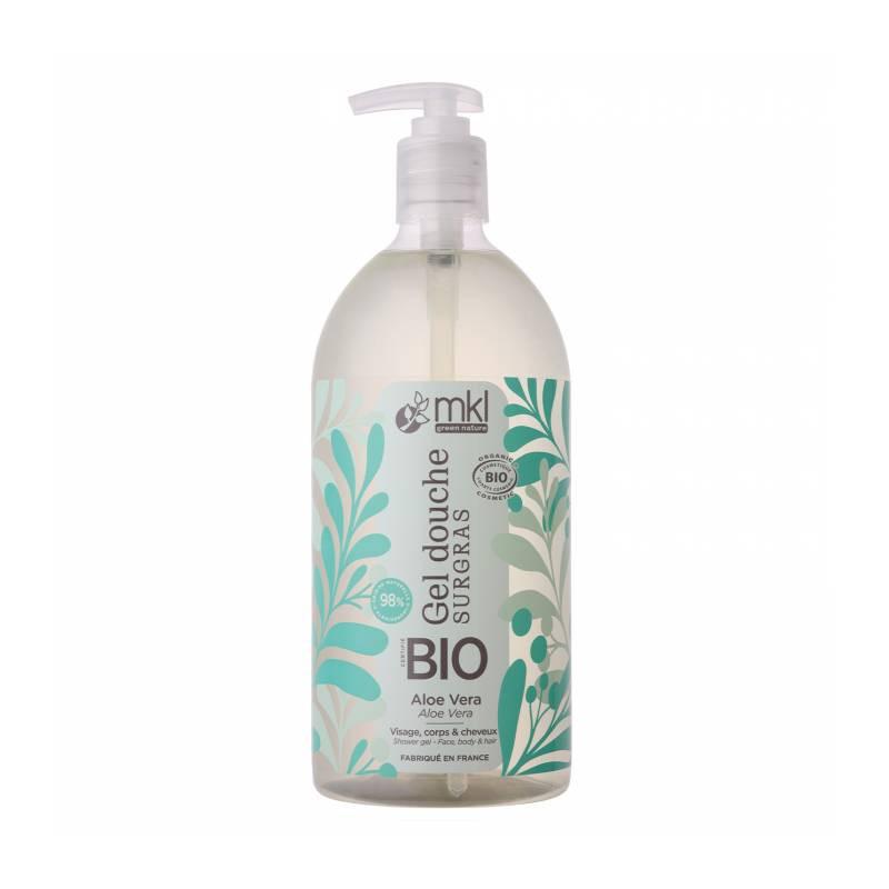 GEL DOUCHE SURGRAS ALOÉ VÉRA BIO 1L MKL GREEN NATURE GEL DOUCHE SURGRAS ALOÉ VÉRA BIO 1L MKL GREEN NATURE