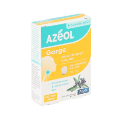 AZEOL GORGE MIEL CITRON 30 COMPRIMES A SUCER PILEJE