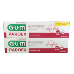 SUNSTAR DENTIFRICE PAROEX LOT DE 2 X 75ML GUM