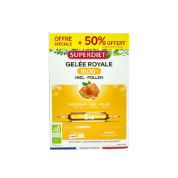 GELÉE ROYALE 1500MG  BIO 30 AMPOULES SUPERDIET