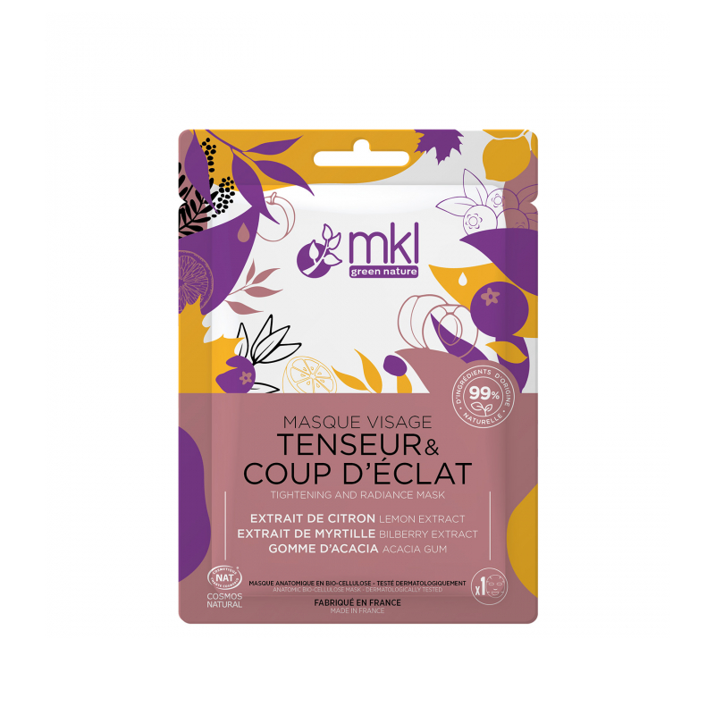 MASQUE VISAGE TENSEUR COUP D'ÉCLAT X1 MKL GREEN NATURE MASQUE VISAGE TENSEUR COUP D'ÉCLAT X1 MKL GREEN NATURE