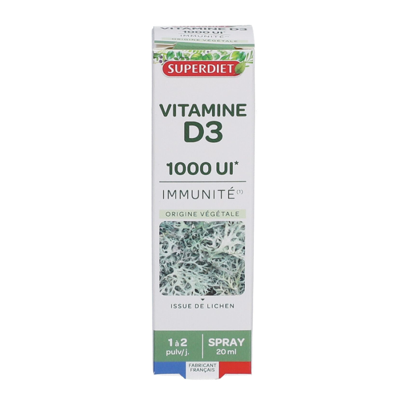 VITAMINE D3 20ML SUPERDIET VITAMINE D3 20ML SUPERDIET
