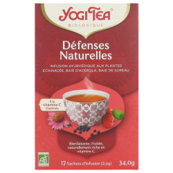 INFUSION DEFENSES NATURELLES BIO 17 SACHETS YOGI TEA