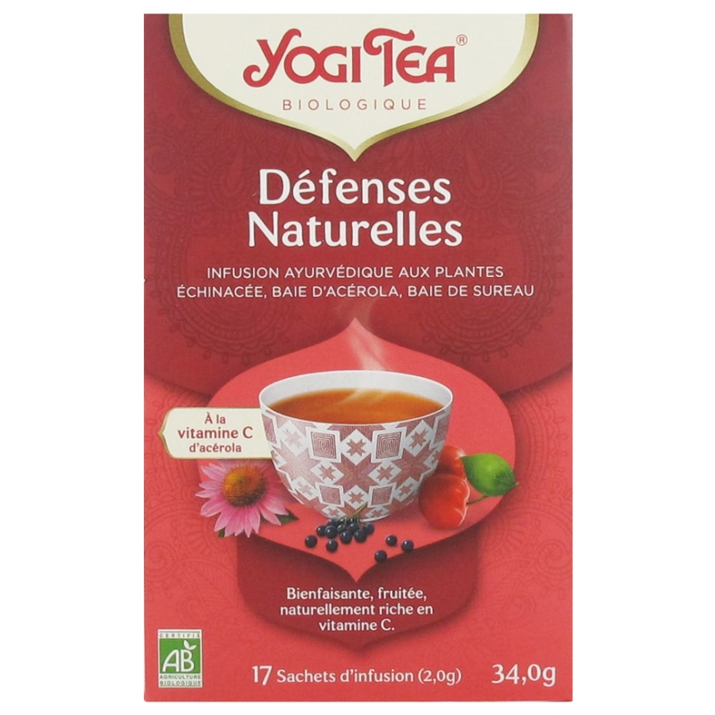 INFUSION DEFENSES NATURELLES BIO 17 SACHETS YOGI TEA INFUSION DEFENSES NATURELLES BIO 17 SACHETS YOGI TEA
