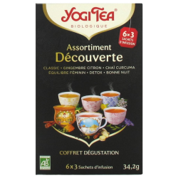 INFUSIONS ASSORTIMENT DECOUVERTE BIO 18 SACHETS YOGI TEA