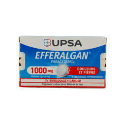 EFFERALGAN 1000MG AGRUMES 8 COMPRIMES EFFERVESCENTS UPSA
