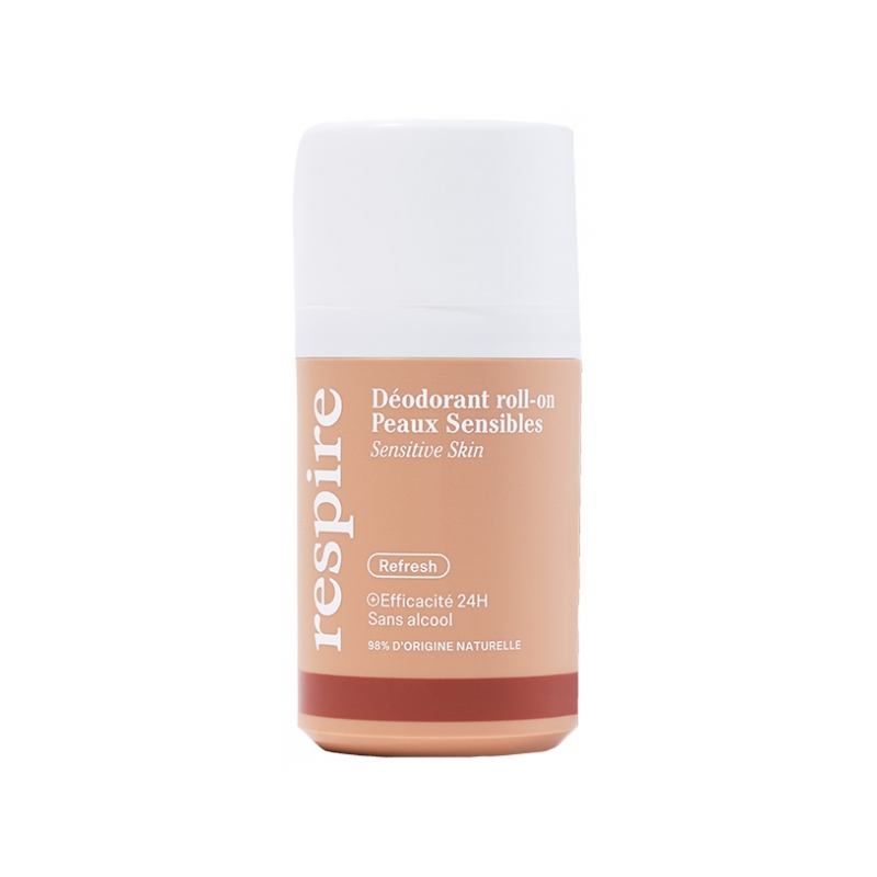 RESPIRE DEODORANT ROLL ON PEAUX SENSIBLES 50ML RESPIRE DEODORANT ROLL ON PEAUX SENSIBLES 50ML