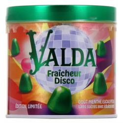 GOMMES SANS SUCRE FRAÎCHEUR DISCO 160G VALDA