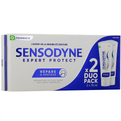 DUO PACK DENTIFRICE REPARE ET PROTEGE 2 X 75ML SENSODYNE