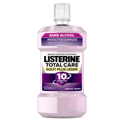 BAIN DE BOUCHE TOTAL CARE PROTECTION COMPLETE MENTHE DOUCE SANS ALCOOL 500ML LISTERINE