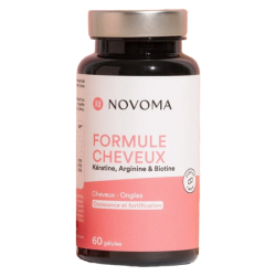 FORMULE CHEVEUX 60 GELULES NOVOMA