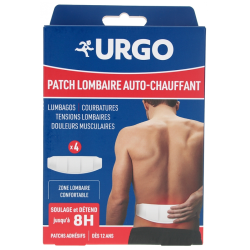 URGO PATCH LOMBAIRE AUTO-CHAUFFANT 8H X4