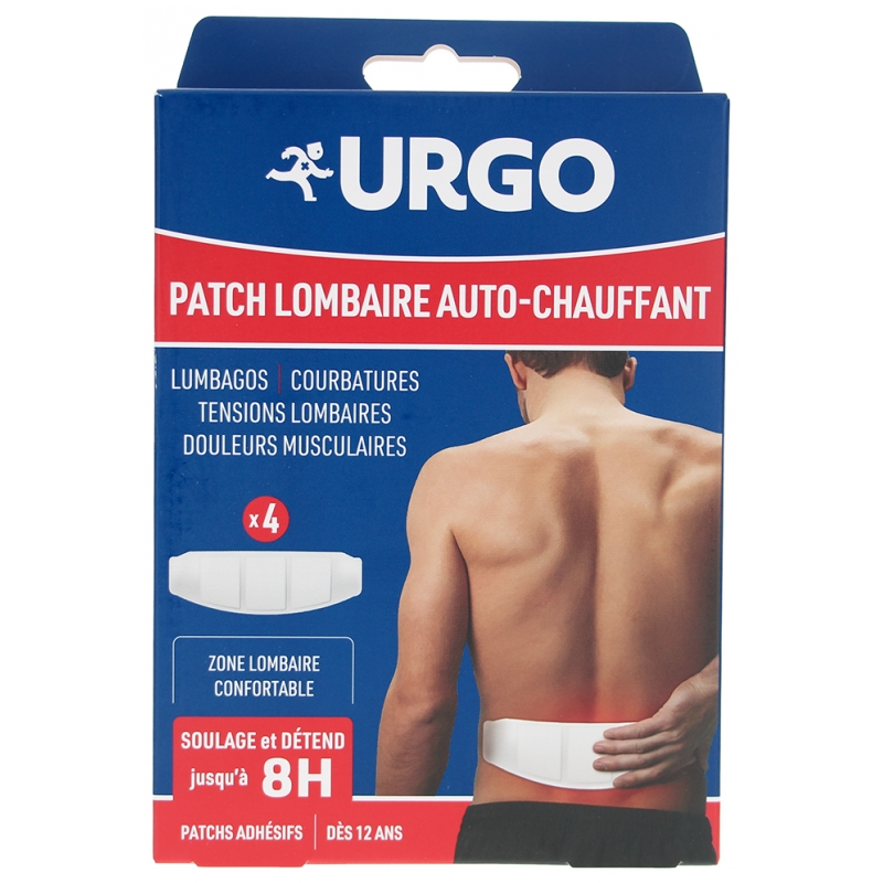 URGO PATCH LOMBAIRE AUTO-CHAUFFANT 8H X4 URGO PATCH LOMBAIRE AUTO-CHAUFFANT 8H X4