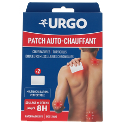 URGO PATCH AUTO-CHAUFFANT MULTI LOCALISATIONS 8H X2