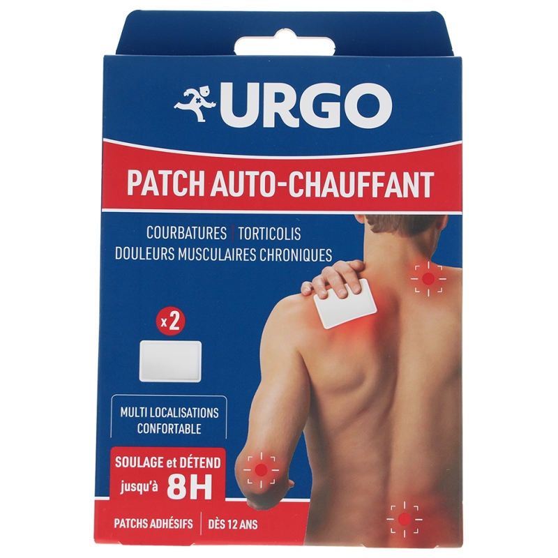 URGO PATCH AUTO-CHAUFFANT MULTI LOCALISATIONS 8H X2